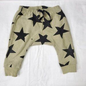 Kardashian kids olive/gray star baggy pants Size 6m